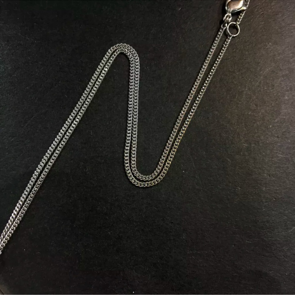 Christian Dior D Logo with Crystals Silver Tone Pendant Necklace - Picture 4 of 7